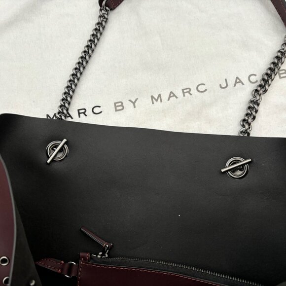 Marc Jacob purple leather tote bag - Picture 5 of 9